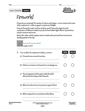 Thumbnail illustration Junior Scientist 03: Fireworks!