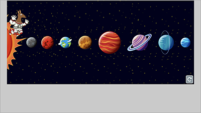 Thumbnail illustration Interactive Content 9-1: Discovery Activity - The Planets of the Solar System